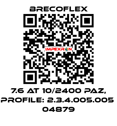 7.6 AT 10/2400 PAZ, PROFILE: 2.3.4.005.005  04879 Brecoflex