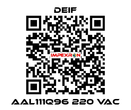 AAL111Q96 220 VAC Deif