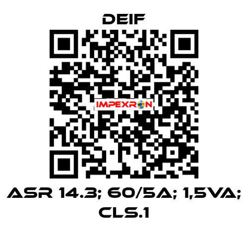 ASR 14.3; 60/5A; 1,5VA; CLS.1 Deif