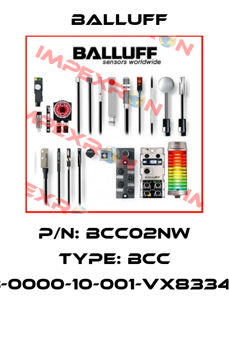 P/N: BCC02NW Type: BCC M313-0000-10-001-VX8334-050  Balluff