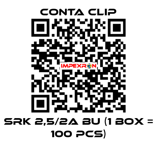 SRK 2,5/2A BU (1 box = 100 pcs) Conta Clip