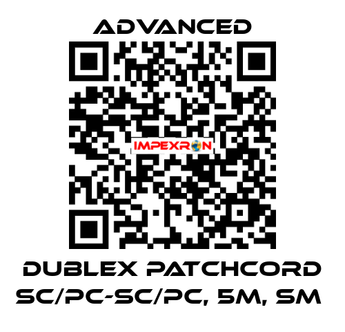 Dublex Patchcord SC/PC-SC/PC, 5m, SM  Advanced