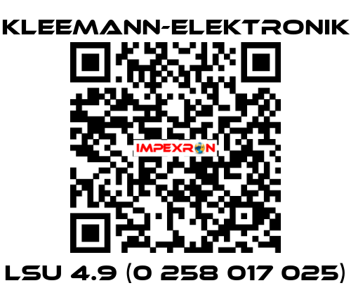LSU 4.9 (0 258 017 025) Kleemann-Elektronik