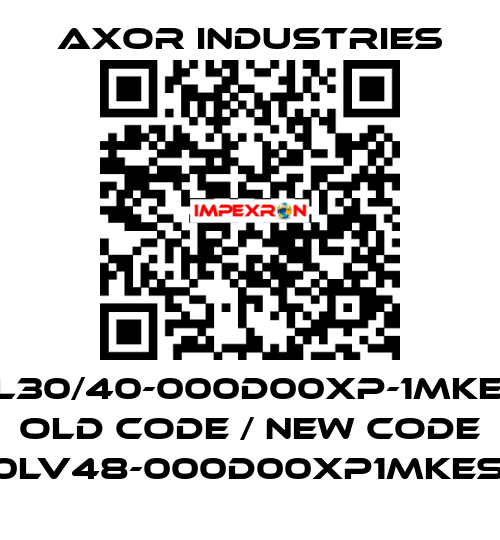 MKM120L30/40-000D00XP-1MKES1BR1XX old code / new code MKM120LV48-000D00XP1MKES1BR1XX Axor Industries