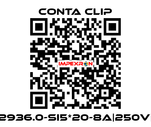 2936.0-SI5*20-8A|250V| Conta Clip