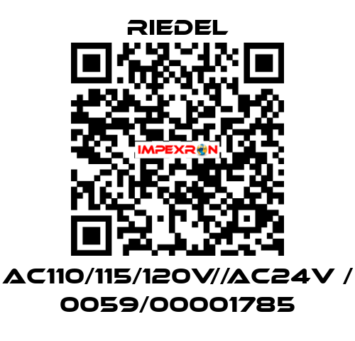 AC110/115/120V//AC24V / 0059/00001785 Riedel