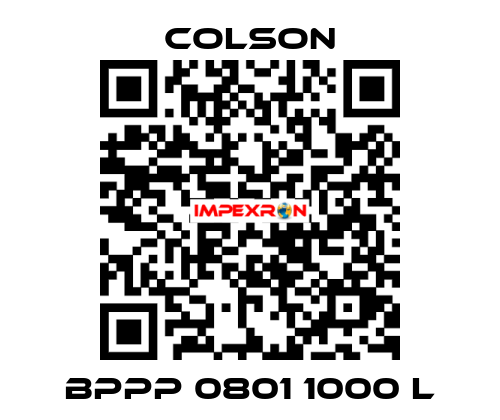 BPPP 0801 1000 L Colson