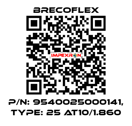 P/N: 9540025000141, Type: 25 AT10/1.860 Brecoflex