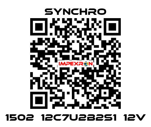 1502‑12C7U2B2S1‑12V SYNCHRO