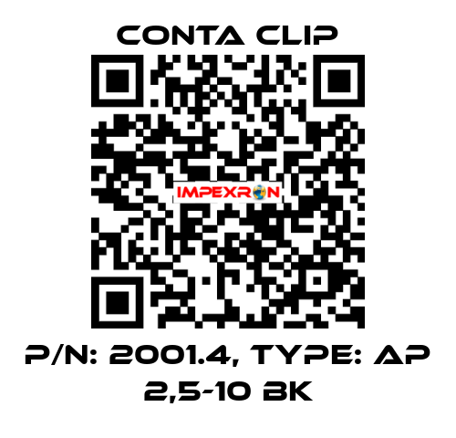 P/N: 2001.4, Type: AP 2,5-10 BK Conta Clip