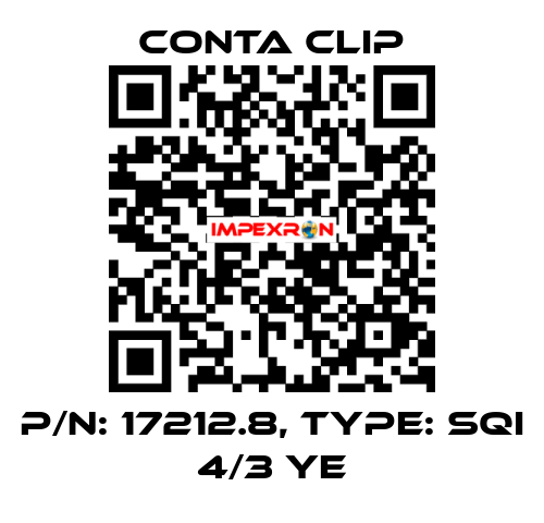 P/N: 17212.8, Type: SQI 4/3 YE Conta Clip