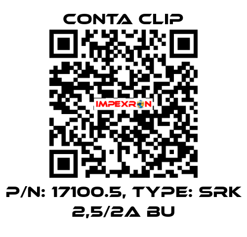 P/N: 17100.5, Type: SRK 2,5/2A BU Conta Clip