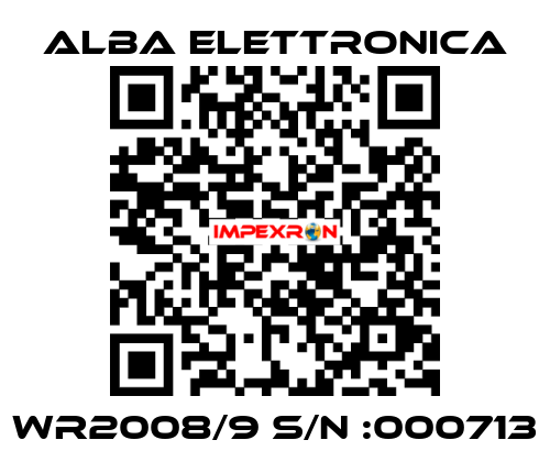 WR2008/9 S/N :000713 ALBA ELETTRONICA