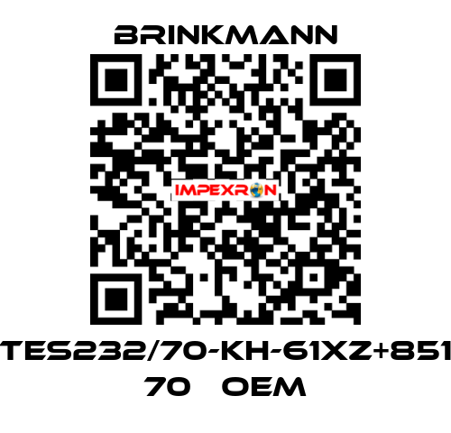 TES232/70-KH-61XZ+851 70   oem Brinkmann