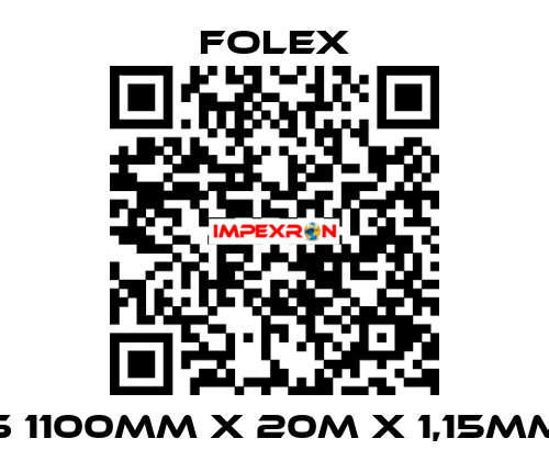 S 1100mm x 20m x 1,15mm Folex