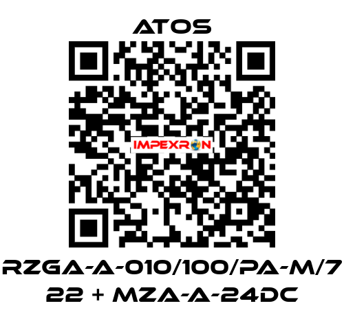 RZGA-A-010/100/PA-M/7 22 + MZA-A-24DC Atos