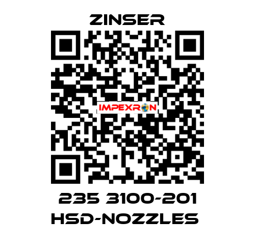 235 3100-201 HSD-nozzles  Zinser