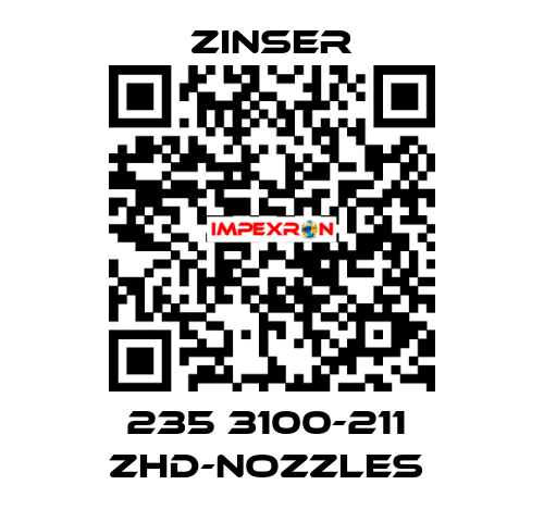 235 3100-211  ZHD-nozzles  Zinser