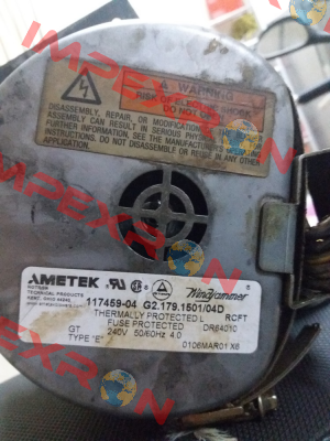 117459-04 G2.179.1501/04D Ametek Windjammer