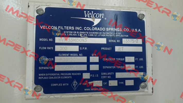 I-633C5TB Velcon