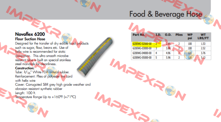 6200WG-02000-00  NOVAFLEX 