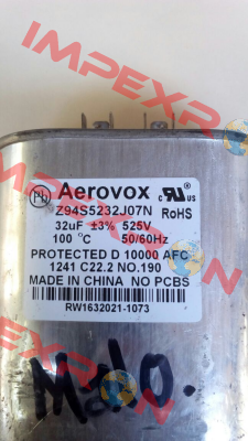 Z94S5232J07N same as Z94S5232JN Aerovox
