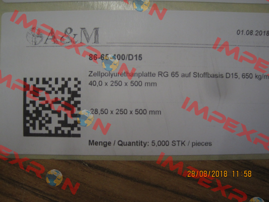 CELLASTO(R) MH24-65, RG650 ZELLIG BASF Polyurethanes