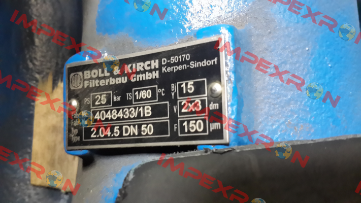 Type: 2.04.5.110.260 DN 50 Boll Kirch