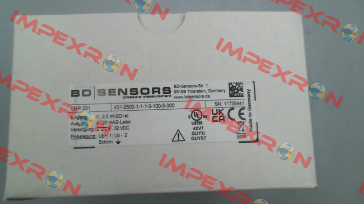 LPM 331 (431-2500-1-1-1-3-100-5-000) Bd Sensors